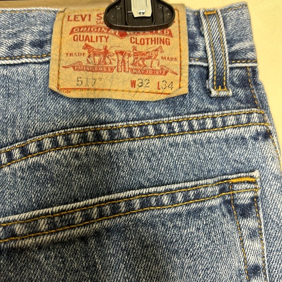 Levi’s | Classic Bootcut Red Tab Jeans | 517 | Stiff Pants | Size W32 L34 - Picture 9 of 12